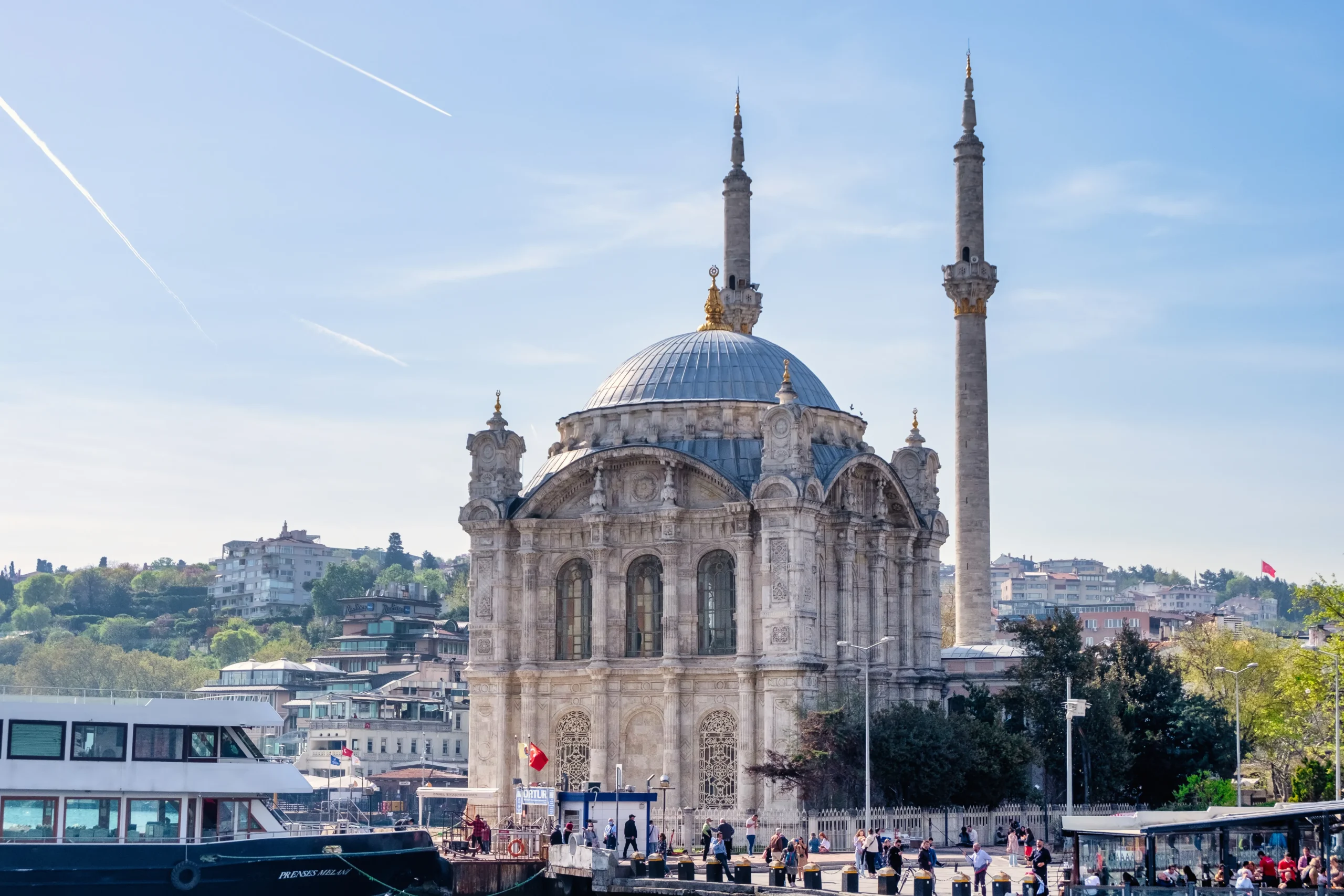 Home side view turkish monumental landmark buyuk mecidiye mosque